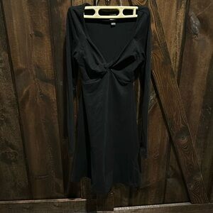 Wild Fable Black Twist Front Dress, Size XS